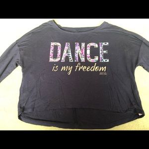 Justice lightweight crop top.